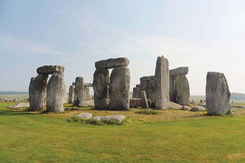 A view of Stonehenge.