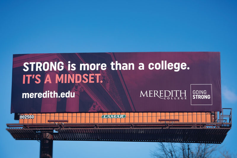 A Meredith billboard ad. 