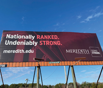 Billboard ad for meredith.