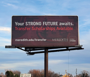 A Meredith billboard.
