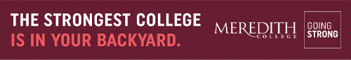 Campaign ad that says "the strongest college is in your backyard".