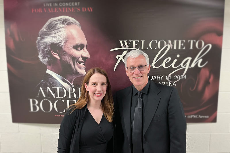 Music Faculty Perform with Andrea Bocelli