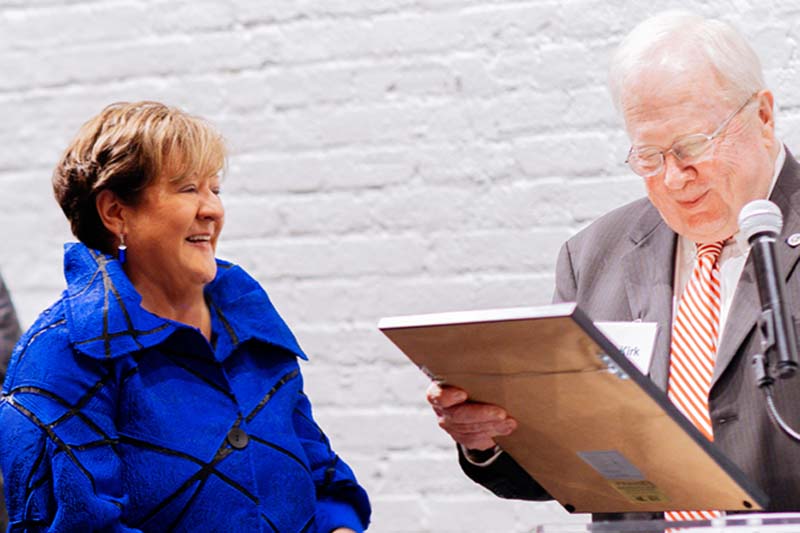 President Jo Allen Receives Order of Long Leaf Pine Award